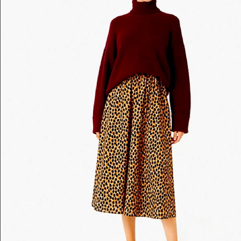 Kate spade dotty poplin skirt